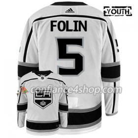 Adidas Maillot de Hockey Los Angeles Kings CHRISTIAN FOLIN 5 Blanc Authentic - Enfant